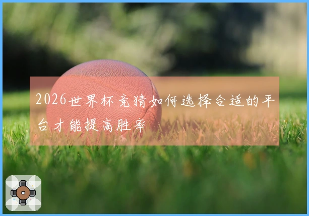 2026世界杯竞猜如何选择合适的平台才能提高胜率