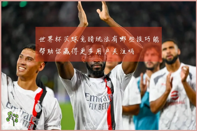 世界杯买球竞猜玩法有哪些技巧能帮助你赢得更多用户关注吗